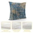 thumbnail image 4 of PRATYUS  Sparkling Geometric-Pattern Throw Decorative Pillow Cover Soft Gold Glitter Square Cushion Cover Pillowcase for Couch Bed and Chair, Navy Blue 18x18in, 4 of 5
