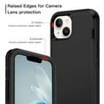 thumbnail image 2 of I-HONVA For iPhone 13 Case,3-Layer Military Grade Drop Protection Anti-Slip Bumper Rugged Shockproof Dustproof Protection 6.1 inch Phone Case,Full Black, 2 of 7