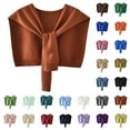 thumbnail image 3 of Ladies' Fashion Versatile Ice Silk Knitted Shawl Outerwear White, 3 of 3