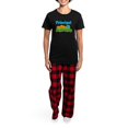 thumbnail image 4 of CafePress - Principal Extraordinaire Women's Dark Pajamas - Women's Short Sleeve Print T-Shirt and Pants Dark Cotton Pajama Set, 4 of 7