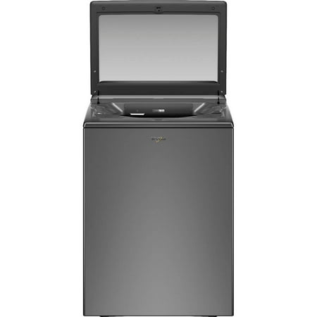Whirlpool - 4.8 Cu. Ft. Smart Top Load Washer with Load & Go Dispenser - Chrome Shadow