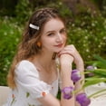 thumbnail image 2 of VONKY 2x Stylish Hair Barrettes Versatile Styling Made With Alloy Easy To Wear Small Rectangular Hair Pin Silver, 2 of 6