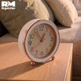 thumbnail image 4 of Reloj Despertador Analógico Diseño Moderno Números Colores blanco, 4 of 6
