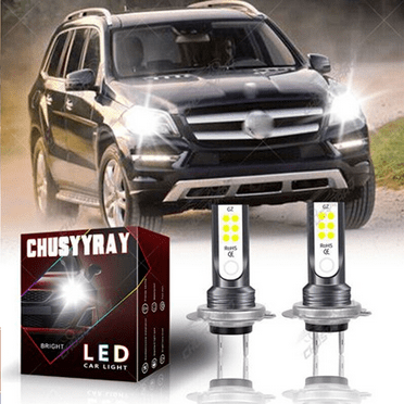 H7 LED Headlight Kit Bulbs Fit for Mercedes Ml350 E350 Gl450 High Low Beam 2X