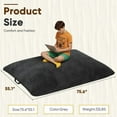 thumbnail image 7 of Homall Adult Giant Togo Bean Bag Chair 3-in-1 Boneless Floor Lounge Bean Bag Chair with Corduroy Cover for Bedroom,Black, 7 of 7