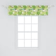 thumbnail image 2 of Ambesonne Farm Animal Window Valance, Cartoon Sheep in Forest, 42" x 12", Pale Green Multicolor, 2 of 3