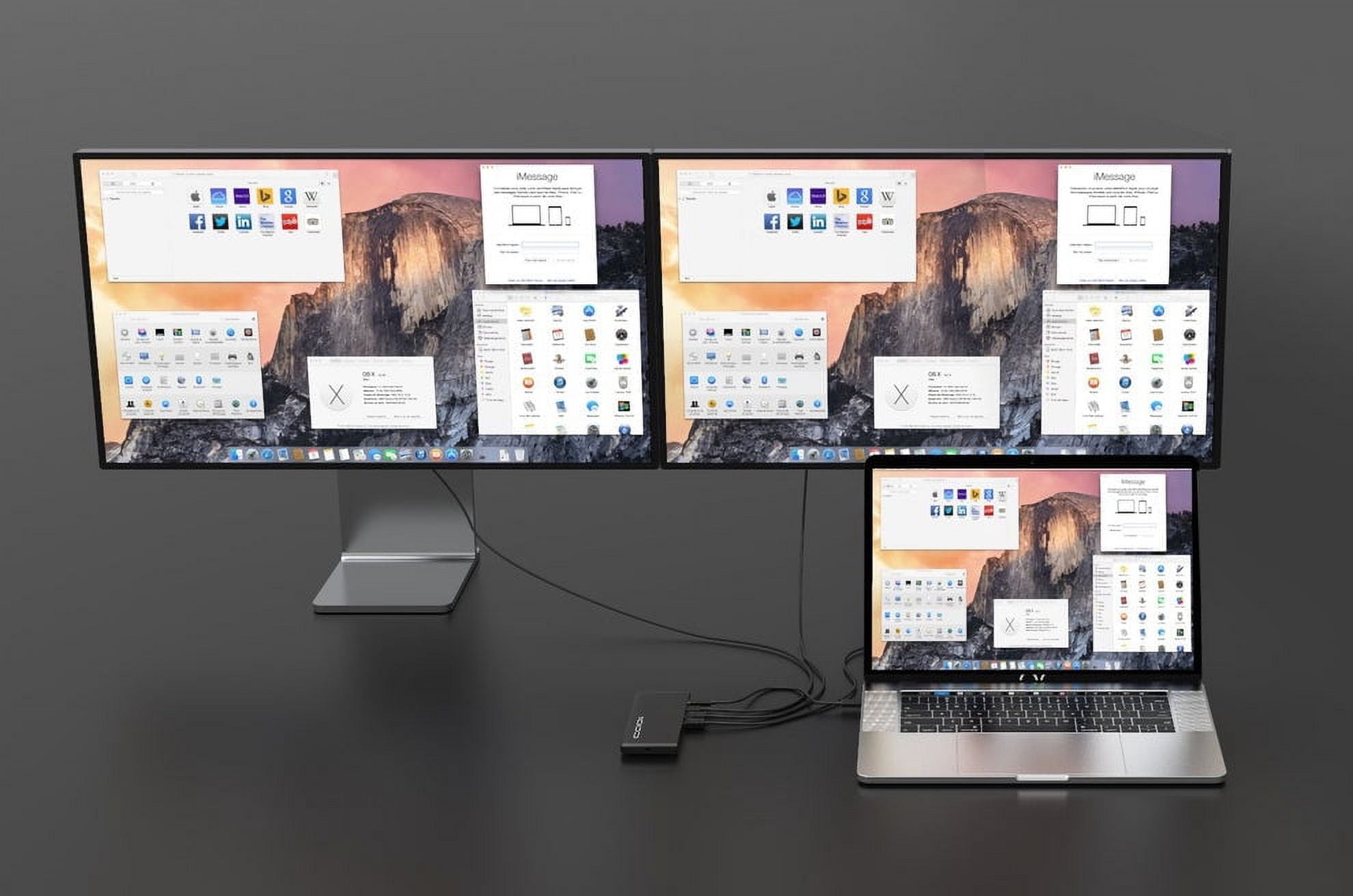 CODi Centro 1202 Multi-Display 100W MST USB-C Docking Station for Laptops and Monitors