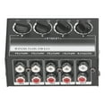 thumbnail image 1 of CX400 Mini Passive Stereo Mixer, Mini Portable Sound Mixer Anti Interference 4 Channel  For Phone For Tape Drive, 1 of 8