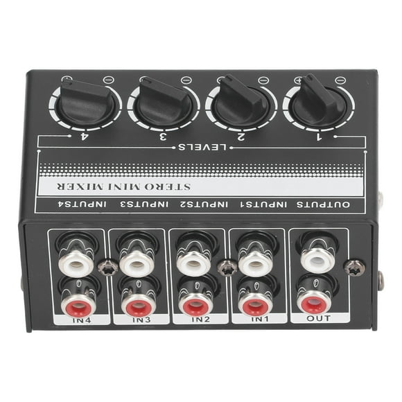 CX400 Mini Mezclador Estéreo Pasivo, Cero Ruido De Fondo Mini Mezclador De Sonido Portátil Antiinterferencias Para Teléfono Para Reproductor De CD