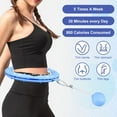 thumbnail image 4 of Weighted Hula Hoop, 14 Sections Detachable, 360-Degree Automatic Rotation, Professional Intelligent Counter Smart Fitness Hula Hoops For Kids, Adults, 4 of 6