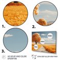 thumbnail image 3 of Designart "Monochrome Yellow And Grey Tree Euphony VIII" Landscape Trees Floater Framed Wall Art Living Room, 3 of 7