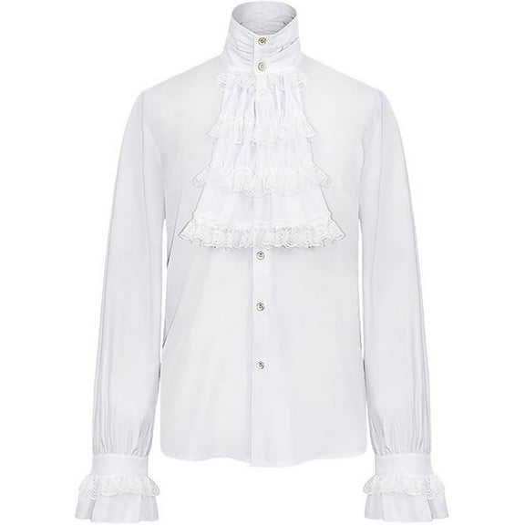 Mens Pirate Shirt Vampire Shirt Renaissance Victorian Medieval Gothic Shirt