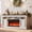 ‎White, variant on IdealHouse 68" Farmhouse Electric Fireplace TV Stand, Entertainment Center with Open Storage Cabinets for TVs up to 75", Media Console for Living Room