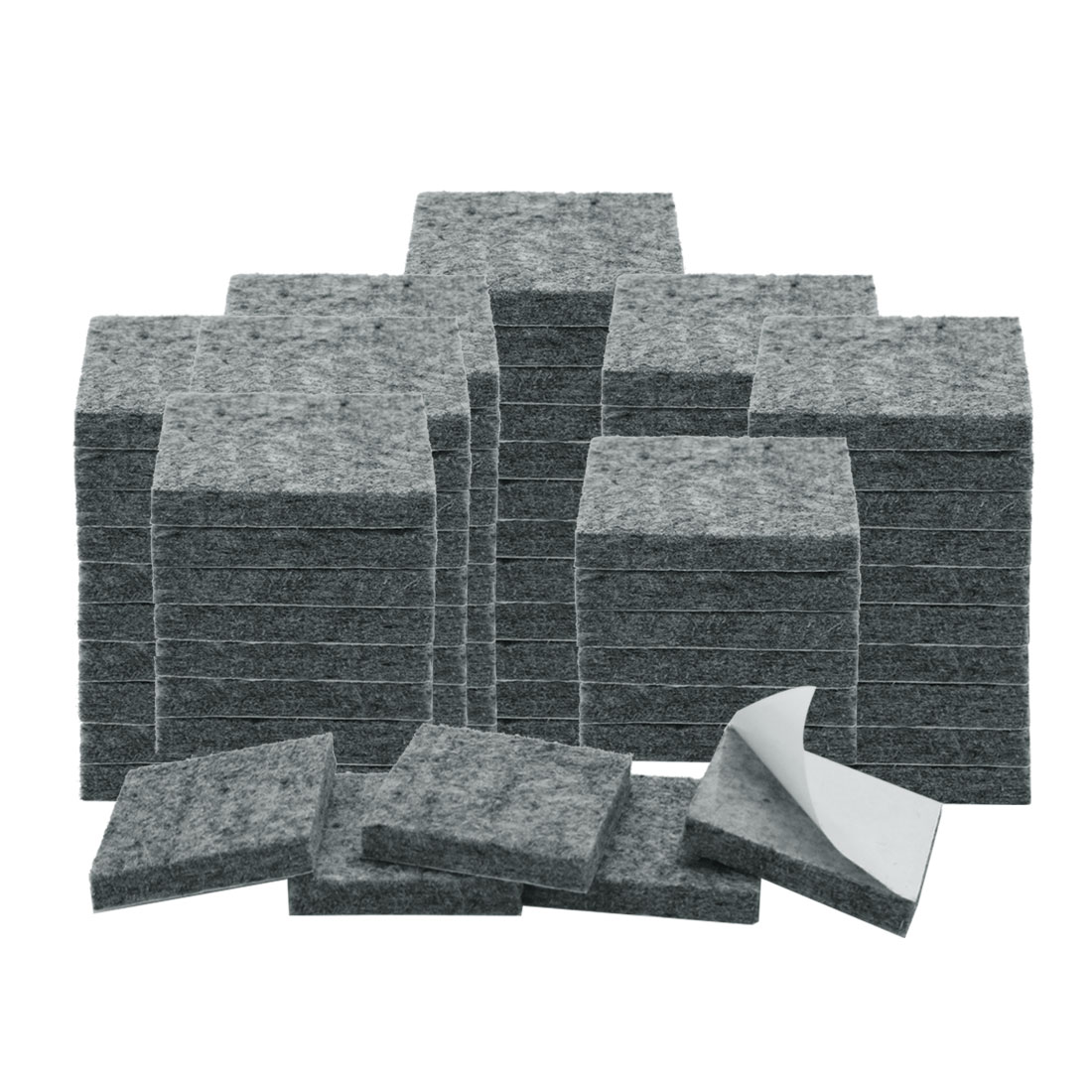 80pcs Felt Furniture Pad Square 7/8" Floor Protector for Table Chair