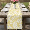thumbnail image 6 of Table Runners 90 Inches Long Dress Scarves, Pale Yellow Leaves Farmhouse Coffee/Dining/Kitchen Table Decor Table Runner for Living Room, Farmhouse Botanical Branch Vintage Boho 13x90 Inch, 6 of 9