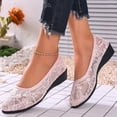 thumbnail image 5 of Willtoo Women's Ballet Flats Round Toe Slip on Lace ballerina Flat Comfortable Wedding Casual Dressy Floral Flats Shoes, 5 of 7