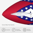 thumbnail image 5 of ZICANCN Decorative Throw Pillow Covers , America Usa Arkansas State Flag Couch Sofa Decorative Knit Pillow Covers for Living Room Farmhouse 22"x22", 5 of 8