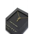 thumbnail image 3 of Secret Box Twisted Knot Charm Necklace Gold, 3 of 3