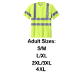 thumbnail image 2 of High Visibility Short Sleeve Snag-Resistant Reflective T-Shirt for Workwear, Hi Vis crewneck pocket Tee (Safety Yellow XL), 2 of 5