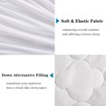 thumbnail image 3 of HIG White Quilted Fitted Mattress Pad, Elastic Fitted Mattress Cover Protector with Deep Pocket Fits 8-21 inch Mattress,Soft Breathable Down Alternative Bed Protector, 54x75 Inches, 3 of 9