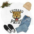 thumbnail image 4 of Vintage Leopard Pride Sweatshirt Leopard Mascot School Spirit Sport Fan White Large, 4 of 6