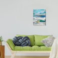 thumbnail image 2 of Modern Bathroom Wall Art, 12x16 inch - Abstract Blue Ocean Sunrise & Sunset for Sea-Lake Themed Home Decor, 2 of 7