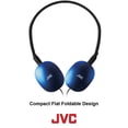 thumbnail image 2 of JVC Auriculares planos y plegables, color blanco, planos, en la oreja, con enchufe delgado para teléfono chapado en oro de 3,94 pies HAS160W, 2 of 5