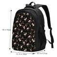 thumbnail image 4 of Yiaed Flowers Print Laptop Backpack,Business Travel Durable Laptops Backpack with USB Charging Port,Water Resistant College Computer Bag, 4 of 5