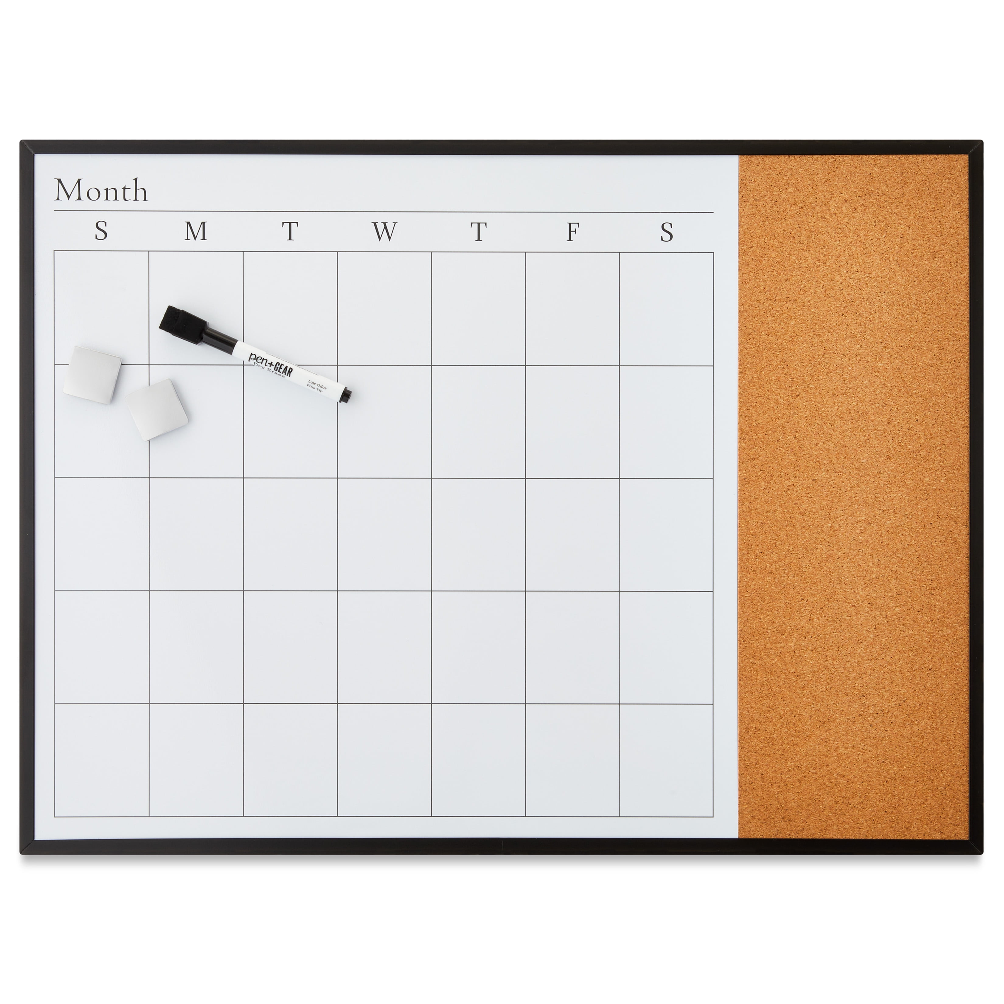 Pen+Gear 3 in1 Whiteboard Calendar,17" x 23" x 0.2", 1 Pack