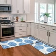 thumbnail image 2 of MeyJey Anti Fatigue Kitchen Rugs and Mats, 2 PCS Non-Slip Waterproof Runner Rug and Mat Set, Blue, 2 of 10