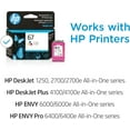 thumbnail image 5 of 67 Tri-color Ink Cartridge Compatible for HP 67 67xl Ink Cartridge, (1 Pack), 5 of 6