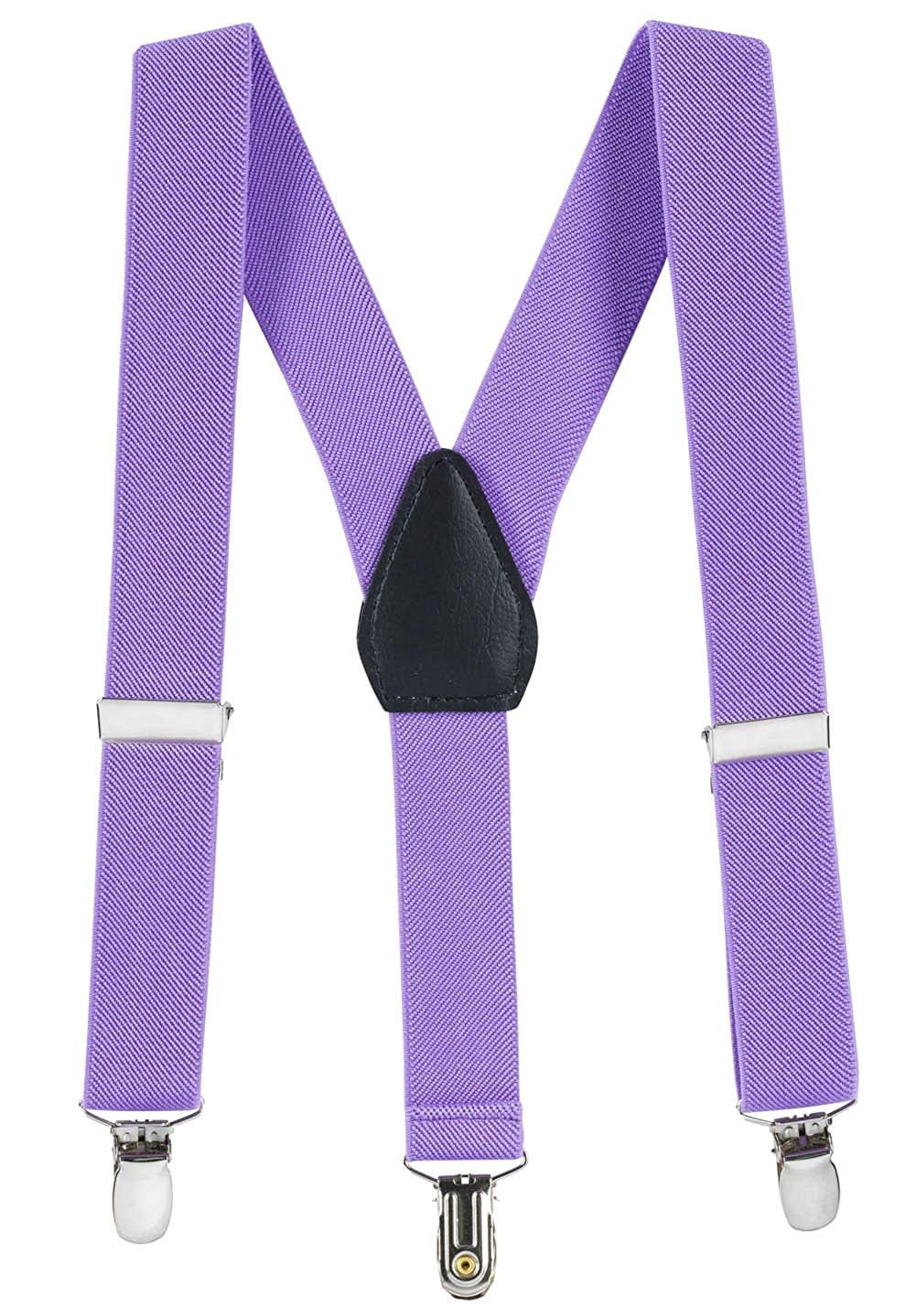 Hold'em Bow Tie Set, Baby Pre-Tied Bow Tie, 1' Suspender for Toddler Kids - Lavender