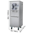 thumbnail image 6 of KFFKFF Commercial Ice Cream Machine, 18L/Hour Output, 1780W, Single Flavor, Mobile with Wheels, 6L Stainless Steel Cylinder, LED Screen, Auto Clean & Pre-cool, 6 of 8