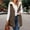 Brown, variant on MKLEKYY Long Denim Jacket Women Women Vest Casual Stand Collar Sleeveless Jacket Warm Winter Reversible Zip Up Outerwear with Pockets