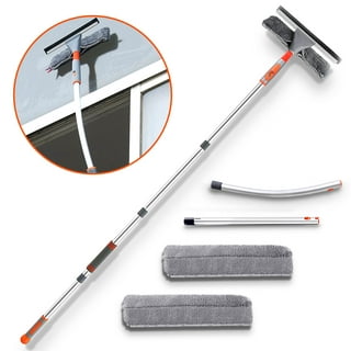 Unger Professional Microfiber Window Combi: 2-in-1 Professional Squeegee  and Window Scrubber, 6 
