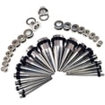 thumbnail image 4 of 36 Pieces Ear Stretching Kit - Surgical Steel Tapers & Screw Fit Plugs &PCARE, 4 of 6
