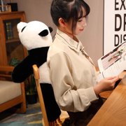 Realistic Panda Plush Toy - 12 Lifelike Stuffed Animal for Stress Relief & Collectors (Soft Emotional Support Gift for Kids/Adults)