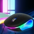 thumbnail image 2 of fastboy Rechargeable Bluetooth Mice With Stylish For Easy Operation Lightweight And Portable Bluetooth Mouse black, 2 of 6