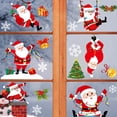 thumbnail image 3 of Pegatinas de ventana de copo de nieve de Navidad para vidrio, calcomanías de Navidad decoraciones vacaciones copo de nieve Santa Claus Reno calcomanías para fiesta kaili Sencillez, 3 of 3