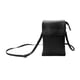 thumbnail image 2 of Bolso bandolera de piel sintética para teléfono móvil, ideal para viajes, compras y conciertos. Negro, 2 of 9