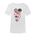 thumbnail image 5 of Cavosen Red and Blue Crewneck Sweatshirt Short Sleeve Crew Neck Independence Day Patriotic Tee Graphic Shirt Summer Loose Tops, 5 of 5