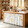 thumbnail image 6 of Yellow Daisy Floral Cabinet Curtain 32"Wx55"L,Dustproof Pantry Door Curtain with Self Adhesive Tape,Spring Rustic Botanical Flowers Tall Storage Cover Privacy Drape for Bathroom Kitchen Laundry Room, 6 of 9