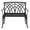 Black, variant on Ktaxon 38'' Outdoor Aluminum Bench with Orchid Back, Patio Bench Chair For Backyard & Porch & Path, Bronze