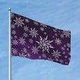 thumbnail image 2 of Kll Snowflake Gradient Purple Flag 4x6 Ft Parade Party Flag Outdoor Flag Decorative Flag Banner Flags Garden Flag Home House Flags, 2 of 7