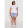 thumbnail image 3 of Womens Plus Size Side Ruched Tee, 3 of 5