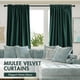 thumbnail image 5 of Cortinas MIULEE de terciopelo verde oscuro de 108 cm x 274 cm, juego de 2, 5 of 7