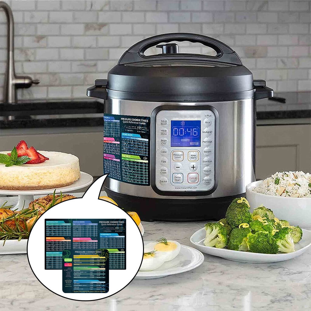 Cooker Chart Cookware Magnetic Cheat Sheet Memo Pressure Cooker Memo Chart Sticker Cheat Sheet Cookbook for pressure cooker Walmart