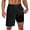 Black Grey, variant on Men's Swim Trunks with Compression Liner 9" Quick Dry Board Shorts Swimsuit Swimwear Bathing Suit
