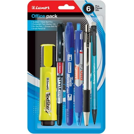 Luxor 20 Piece - Luxor 2324204 6 Piece Office Pack - Case of 36