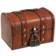 thumbnail image 3 of Cofre del tesoro pirata, caja de madera para recuerdos de joyería, caja de baratijas vintage, recuerdo de fiesta pirata, 3 of 8